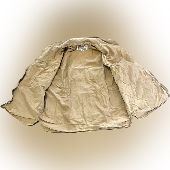 Weather-Rite Tan XL Cotton Tan Fishing Full Zip Vest with Hidden Zipup Hoodie - Picture 4 of 9